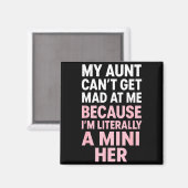 Aimant Funny Aunt Niece Mini Her Matching Family Quote  (Recto/Verso)