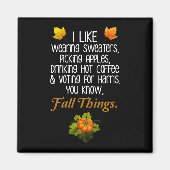 Aimant Funny Automne 2024 Novembre Élection Pro-Harris (Devant)