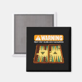 Aimant Funny Backgammon  (Recto/Verso)