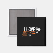 Aimant Funny Badminton Humour Smash Shuttle Birdie Sport (Recto/Verso)