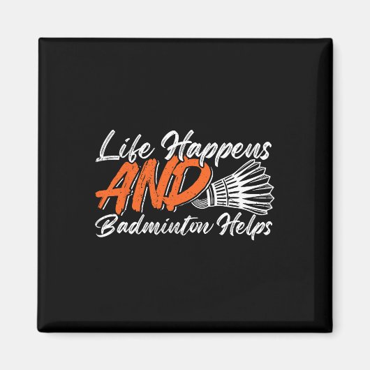 Aimant Funny Badminton Humour Smash Shuttle Birdie Sport (Devant)