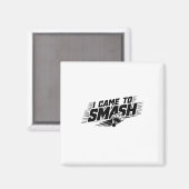 Aimant Funny Badminton Player Humour Smash Shuttle (Recto/Verso)