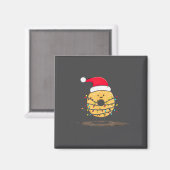Aimant Funny Bagel Christmas Graphics Lights Lover (Recto/Verso)