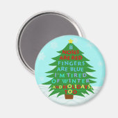 Aimant Funny Bah Humbug (Recto/Verso)