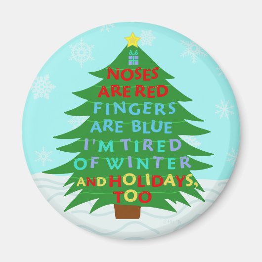 Aimant Funny Bah Humbug (Devant)