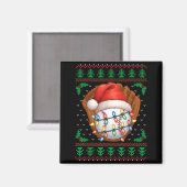 Aimant Funny Baseball Xmas Boys Men Women Kids Ugly Chris (Recto/Verso)