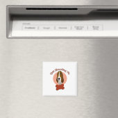 Aimant Funny Basset Hound - Cessez de me harceler (In Situ (Lave-vaisselle))