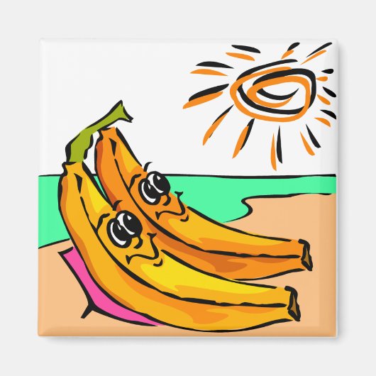 Aimant Funny Beach Mariage Idée (Devant)