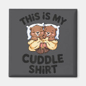 Aimant Funny Beaver Couple This Is My Cuddle  (Devant)