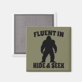 Aimant Funny Bigfoot - Flexible dans la peau et la recher (Recto/Verso)