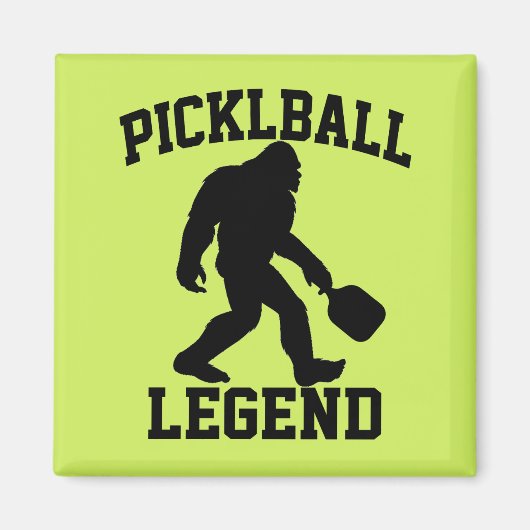 Aimant Funny Bigfoot Pickleball Legend (Devant)