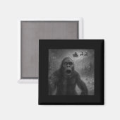 Aimant Funny Bigfoot Sasquatch Selfie Santa Claus Xmas Ch (Recto/Verso)
