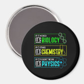 Aimant Funny Biologie Chimie Physique Science Nerd (Recto/Verso)