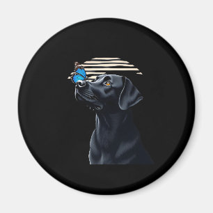 Aimant Funny Black Labrador Retriever Lab Chien Propriéta