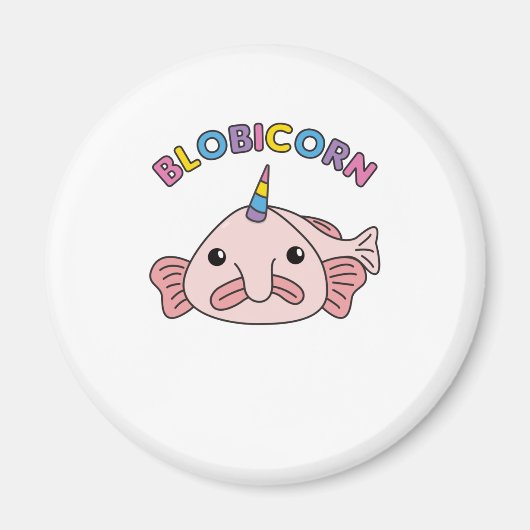 Aimant Funny Blobfish Unicorn Blobicorn Blobicorn (Devant)