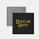 Aimant Funny Book - Don't Be Hasty  (Recto/Verso)