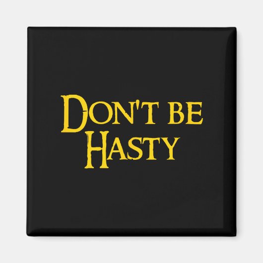 Aimant Funny Book - Don't Be Hasty  (Devant)