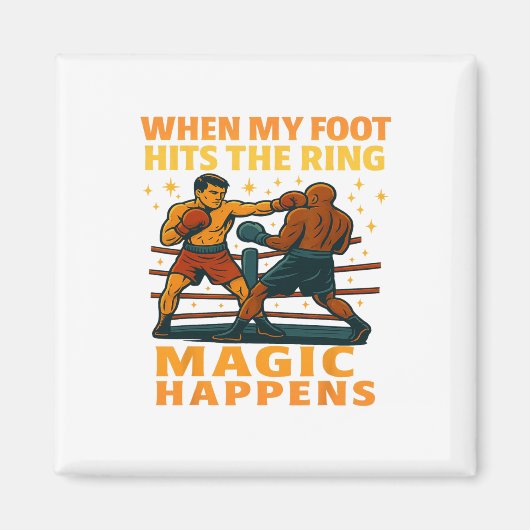 Aimant Funny Boxer Boxer Fighter Sarcastic Humours Cadeau (Devant)