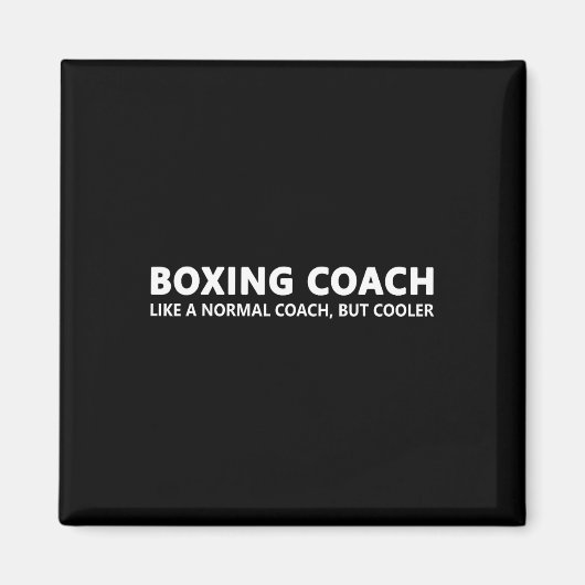 Aimant Funny Boxing Coach Définition Boxing Coach (Devant)