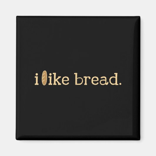 Aimant Funny Bread Lover Minimalist Sourdough Baking  (Devant)