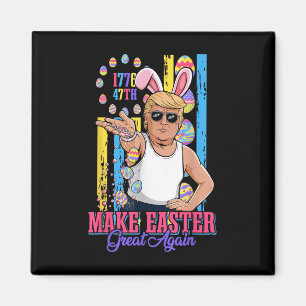 Aimant Funny Bunny Trump 47ème Mème de base de sel faire