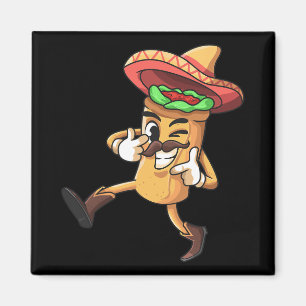 Aimant Funny Burrito Mexicain Cinco De Mayo Costume Fiest