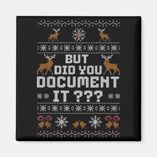 Aimant Funny But Did You Doent It Holiday Office Ugly Chr (Devant)