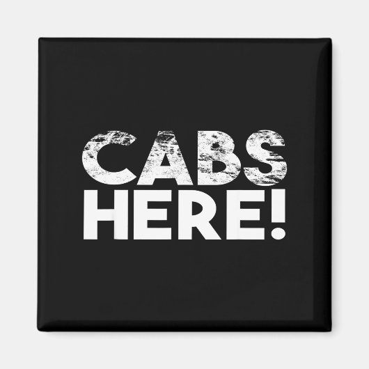 Aimant Funny Cabs Here - Funny Guido New Jersey Gtl Shore (Devant)