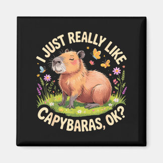Aimant Funny Capybara Art For Men Women Kids Capy Rodent 