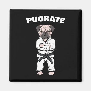 Aimant Funny Carlin mignon Karate Black Belt Martial Art 