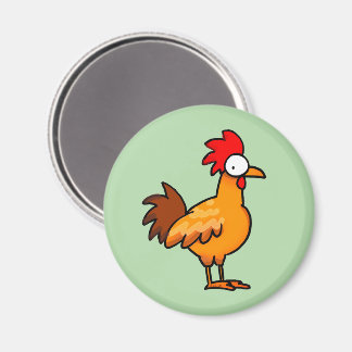 Aimant Funny Cartoon Chicken Illustration