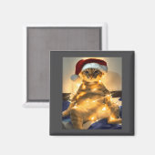 Aimant Funny Cat Christmas Meme Shirt Cute Holiday Meme C (Recto/Verso)