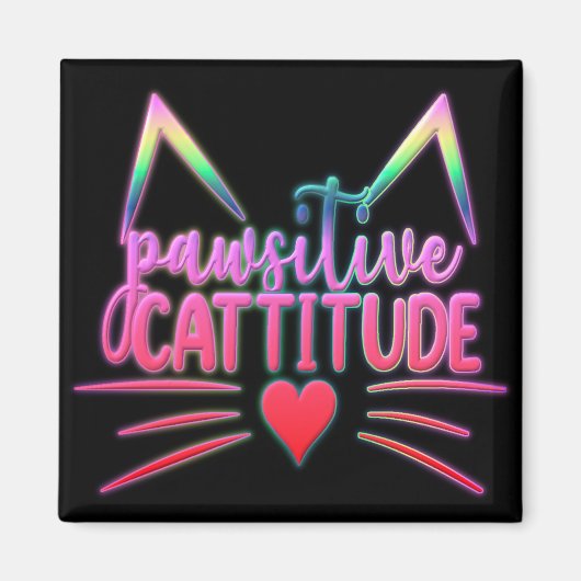 Aimant Funny Cat Kitten Pun PAWSIDE (Devant)