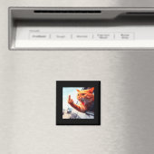 Aimant Funny Cat Middle Finger Hilarious Cat In The Car C (In Situ (Lave-vaisselle))