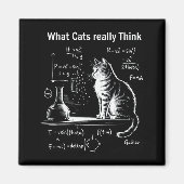 Aimant Funny Cat Physics Humor Design What Cats Really Th (Devant)