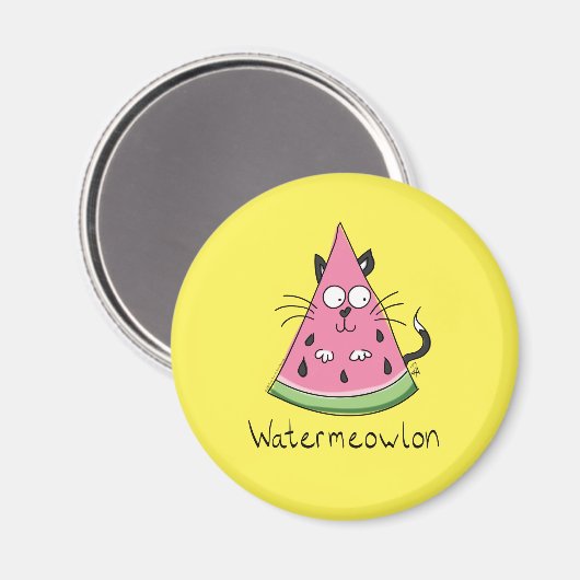 Aimant Funny Chat Watermelon mignon Kids (Recto/Verso)