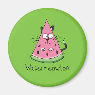 Aimant Funny Chat Watermelon mignon Kids
