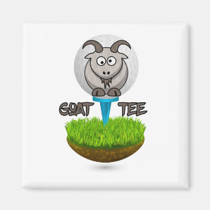 Aimant Funny Chèvre Golf Tee