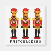 Aimant Funny Chien Nutcracker Ballet (Devant)