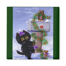 Funny Chistmas Chat Chouette Chouette Créationarts