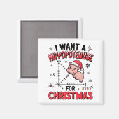 Aimant Funny Christmas Hiptamus Math Teacher Gift Ugly Sw (Recto/Verso)