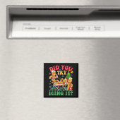 Aimant Funny Christmas Nurse Did You Try Icing It_ Ginger (In Situ (Lave-vaisselle))