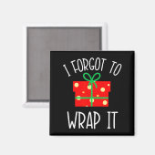 Aimant Funny Christmas Pregnancy Announcement I Forgot To (Recto/Verso)