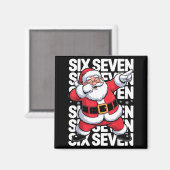 Aimant Funny Christmas Santa Dabbing Xmas Dab Six Seven 6 (Recto/Verso)
