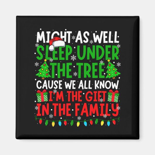 Aimant Funny Christmas Saying Retro Xmas Sarcastic Men Wo (Devant)