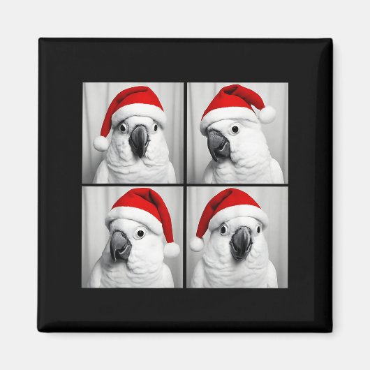 Aimant Funny Christmas Umbrella Atoo Santa Photo Booth Pa (Devant)