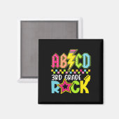 Aimant Funny Ck pour l'école éclair 3e année Rock K (Recto/Verso)