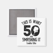 Aimant Funny Ckleball 50th Birthday 50 Years Old Love Ckl (Recto/Verso)