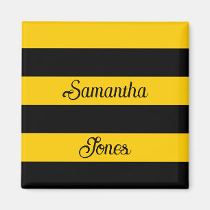 Aimant Funny Classic Bumble Bee Stripes Motif rayé
