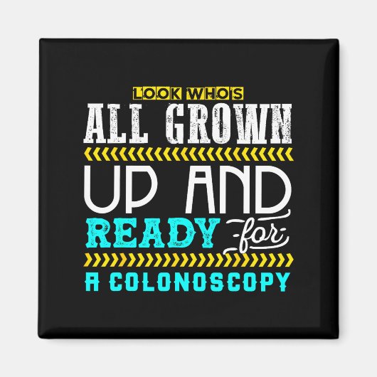 Aimant Funny Colonoscopy Joke Medical Humor Checkup  (Devant)